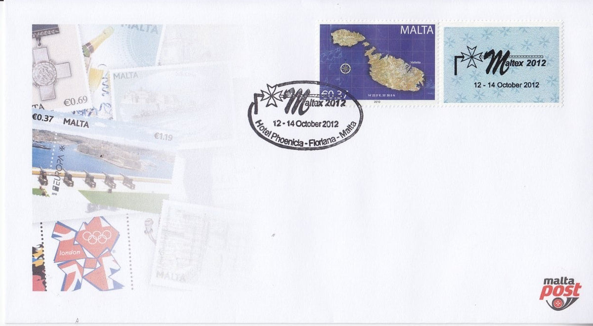 Malta 2012 - Personalised Commemorative FDC - Maltex 2012