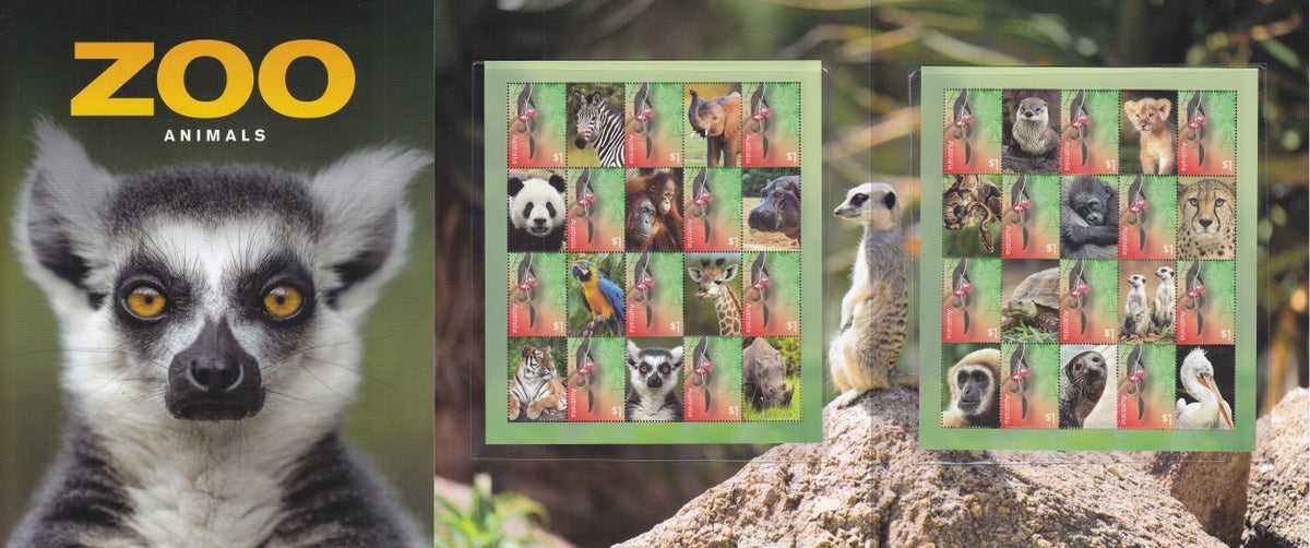 2019 Australia - Zoo Animals - Souvenir Stamp Pack