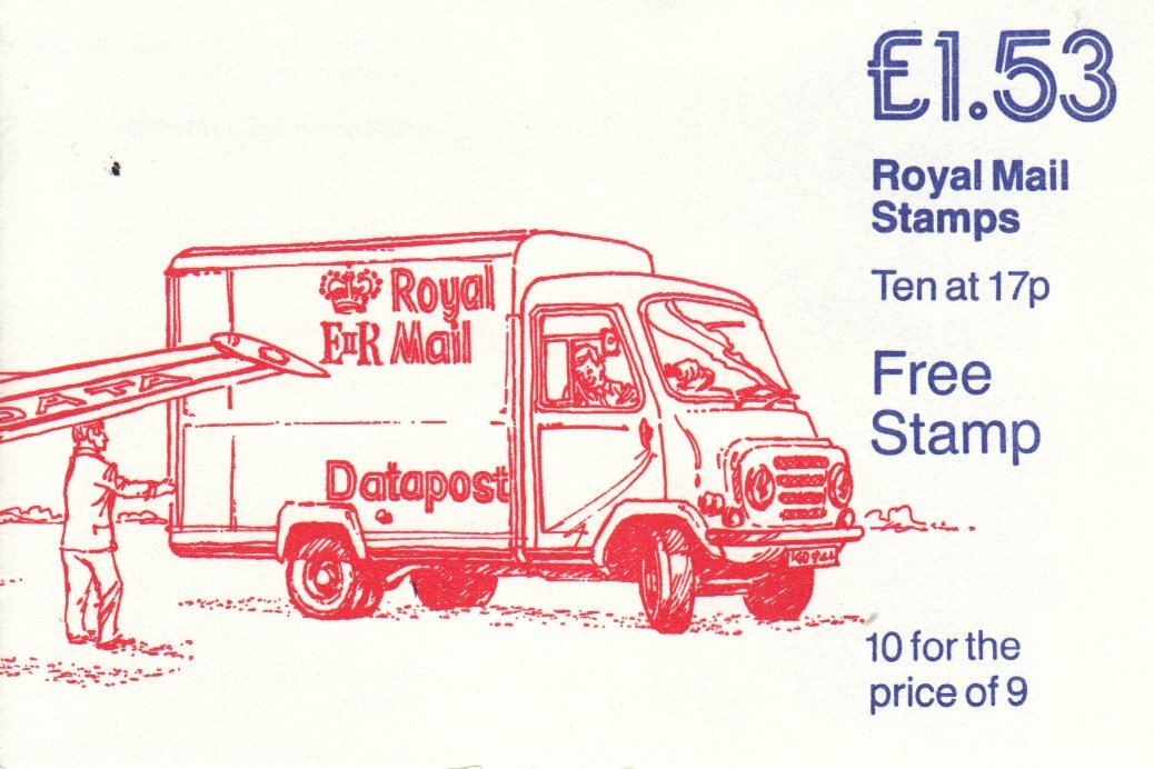 GB 1985 - Datapost - Folded Stamp Booklet - SG-FT4