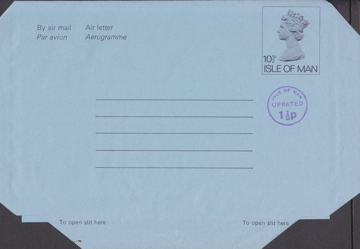 Isle of Man1979 - Small Format Aerogramme/Airletter - H&G F14