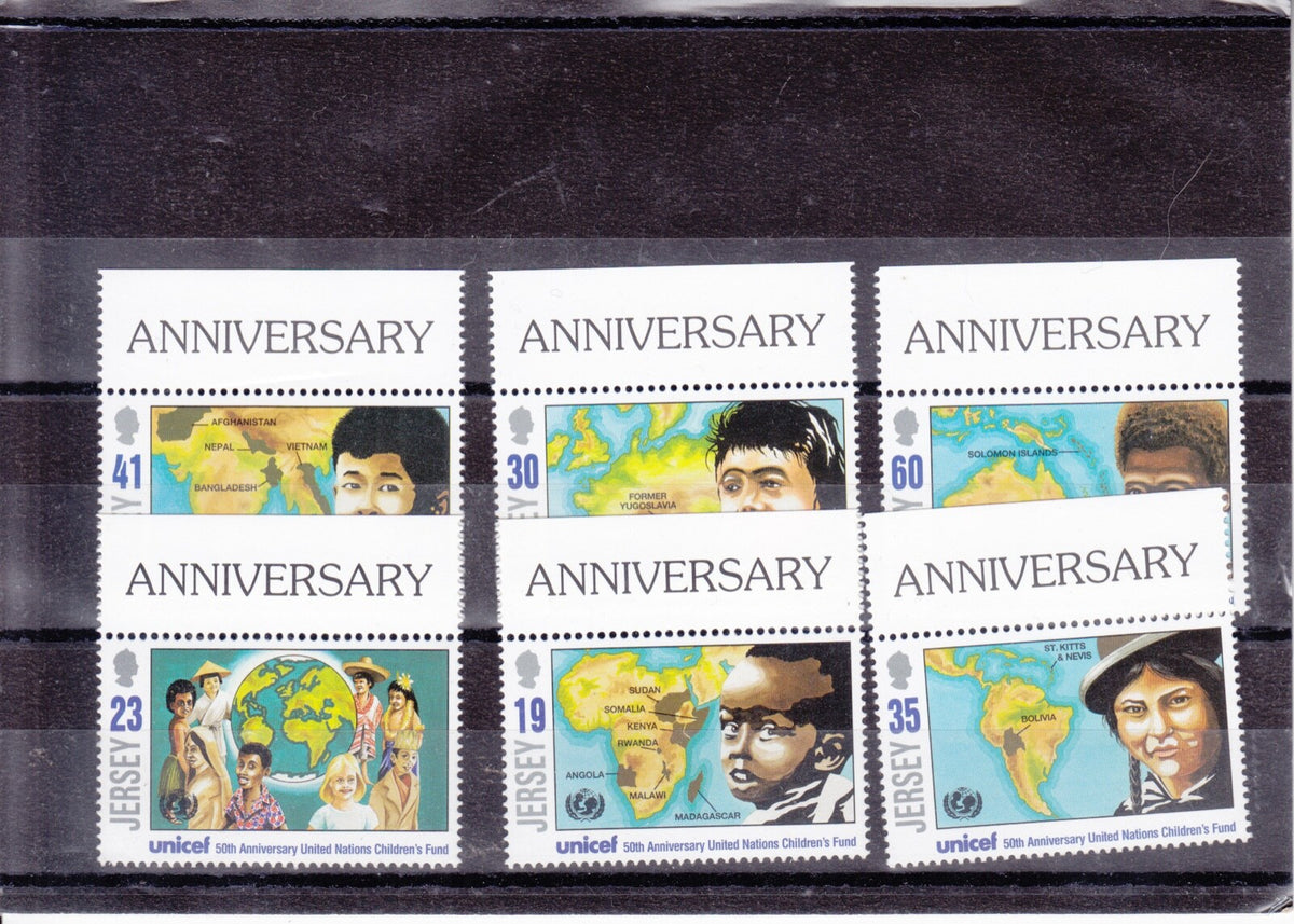 Jersey 1996 - 50th Anniversary of UNICEF - SG 732-737 MNH