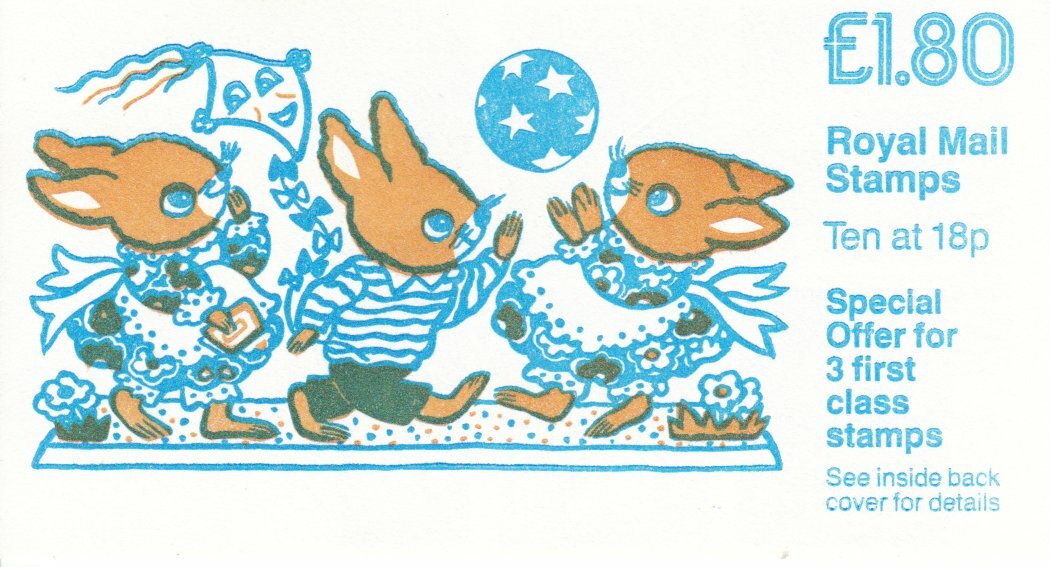 GB 1986 - Books for Children - Folded Stamp Booklet - SG-FU1a