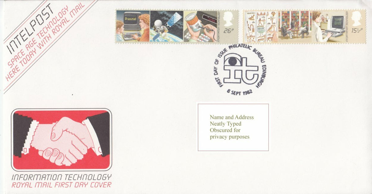 GB 1982 - Information Technology - Royal Mail FDC