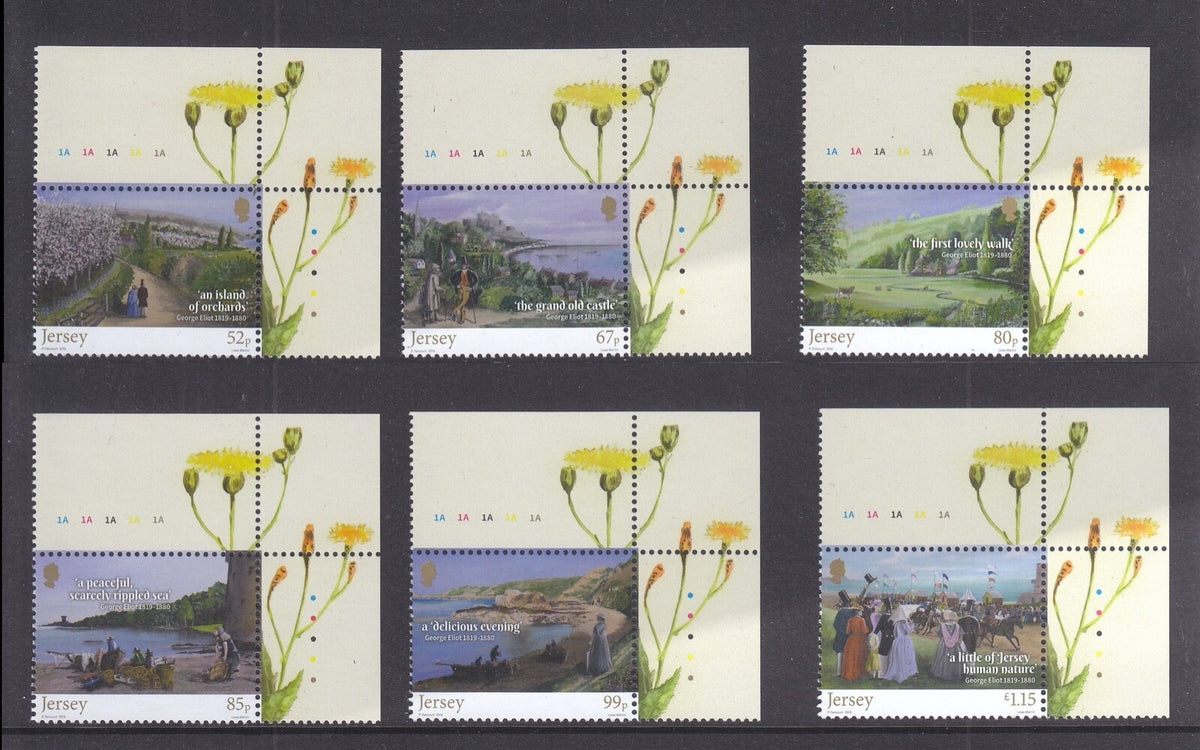 Jersey 2019 - 200th Birth Anniversary of George Eliot, Author - MNH