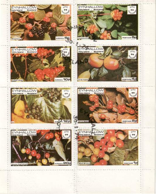 GB Locals - 1974 Eynhallow - Fruit,  J&P Cat Ref.43-50  - Perf., CTO (Copy)