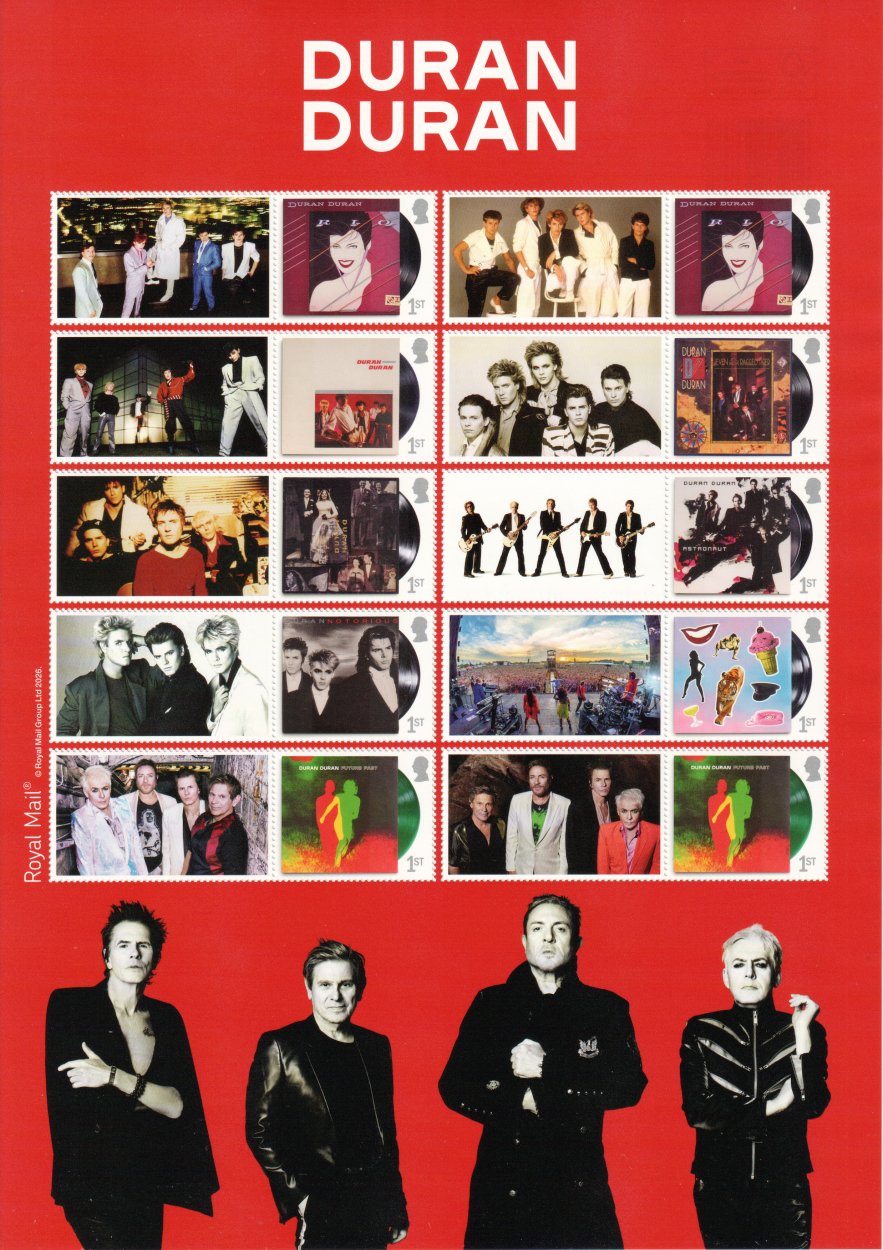 GB 2026 - Duran Duran Music Giants Collector Sheet FDC's (2) - GS-191 CTO