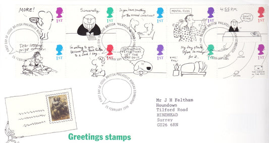 GB 1996 Cartoons/Greetings Issue - Royal Mail FDC