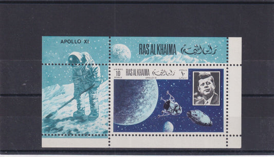 1970 Ras Al Khaimah - Apollo 10 Return Mini Sheet - Mi-396/Block 90 - MNH