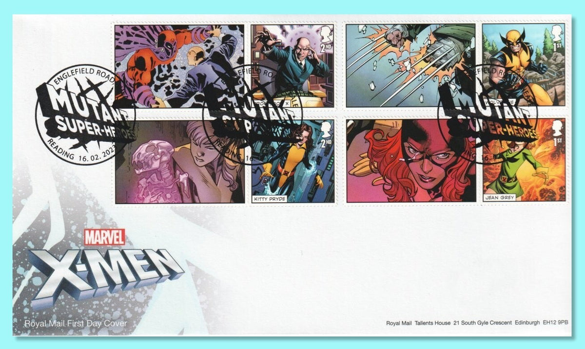 GB 2023 - X-Men Generic Smilers/Collector Sheet - Set of 3 FDC's  SG-LS149/GS151