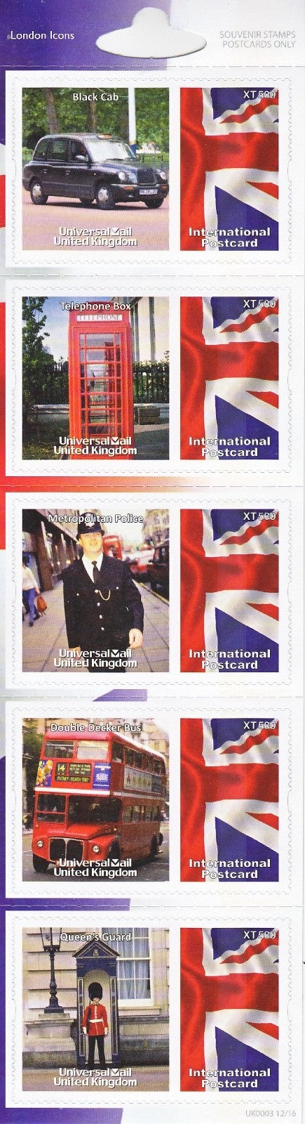 GB Universal Mail Tourist Stamps - buy one or more from the drop down menu!!