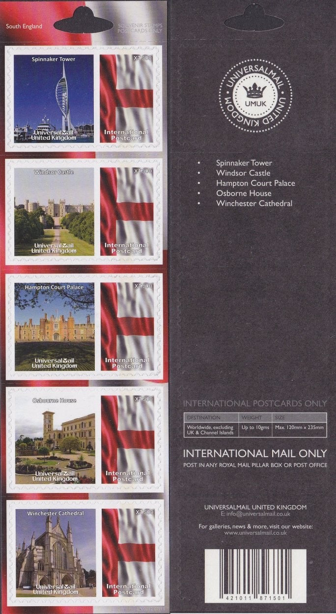 GB Universal Mail Tourist Stamps - buy one or more from the drop down menu!!