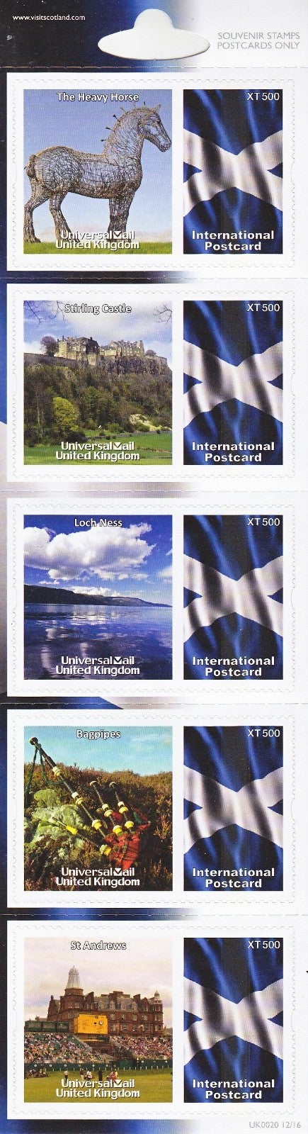 GB Universal Mail Tourist Stamps - buy one or more from the drop down menu!!