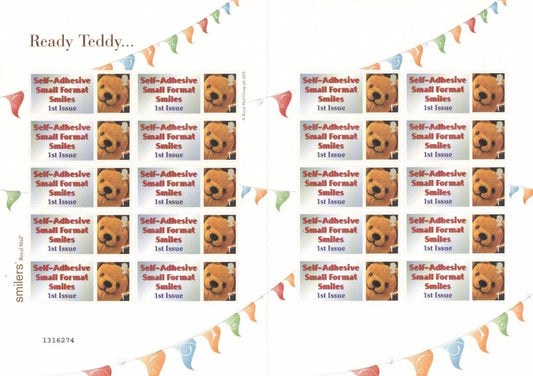 GB 2005 - Self Adhesive Small Format Smilers - Ready Teddy - TS31b