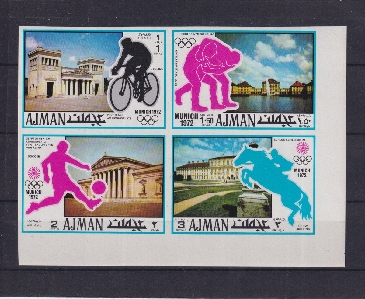 1971 Ajman - Winter Olympics Sapporo - Mi-742-745 - Imperf. - MNH