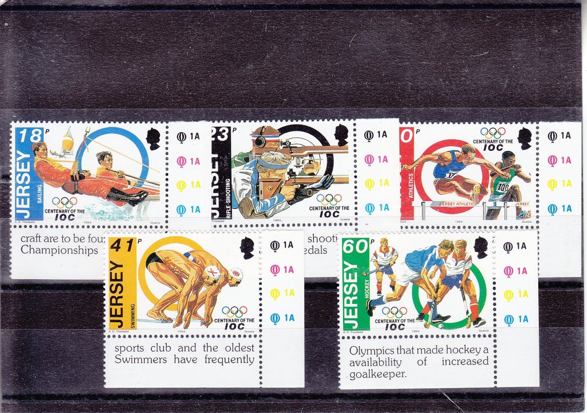 Jersey 1994 - Centenary of International Olympic Committee - SG 665-69 - MNH