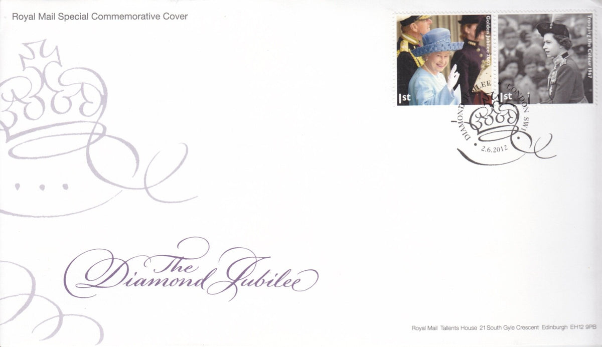 GB 2012 - Diamond Jubilee Special FDC - London pictorial hand-stamp