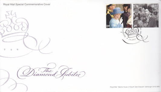 GB 2012 - Diamond Jubilee Special FDC - London pictorial hand-stamp