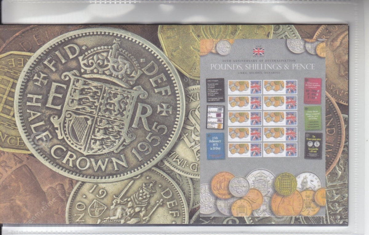 GB 2011 - 40th Anniversary of Decimalisation Smilers - Private Presentation Pack