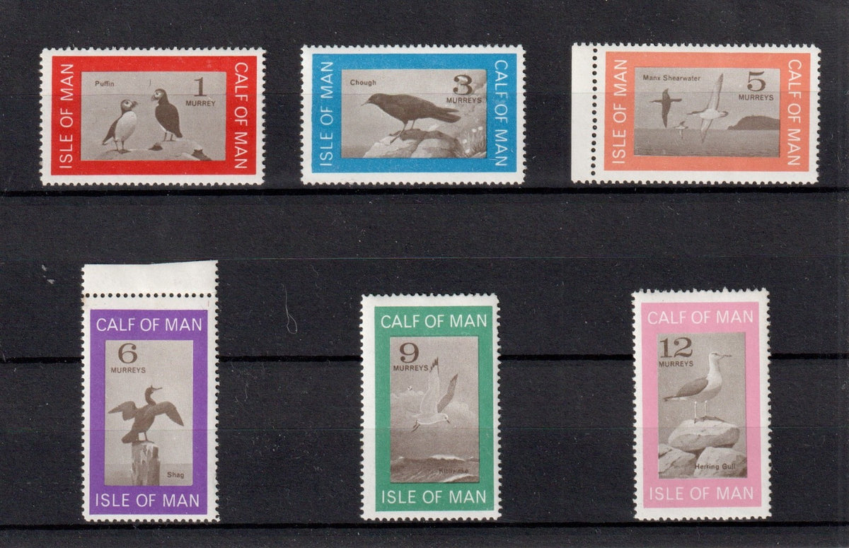Calf of Man : 1966 Second Definitive Issue - Birds - CA.030-CA.035 (Perf.)  MNH