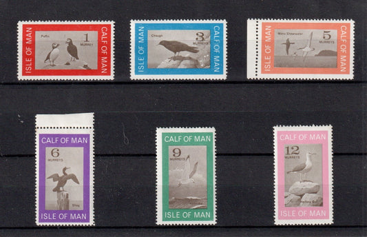 Calf of Man : 1966 Second Definitive Issue - Birds - CA.030-CA.035 (Perf.)  MNH