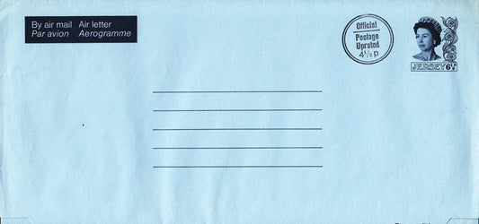 Jersey 1976 - Large Format Aerogramme/Airletter - H&G F9
