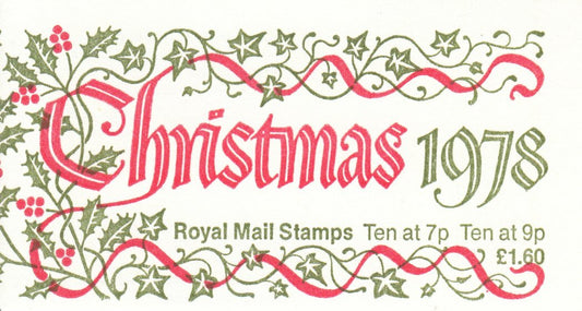 GB 1978 - Christmas Greetings - Folded Stamp Booklet - SG-FX1