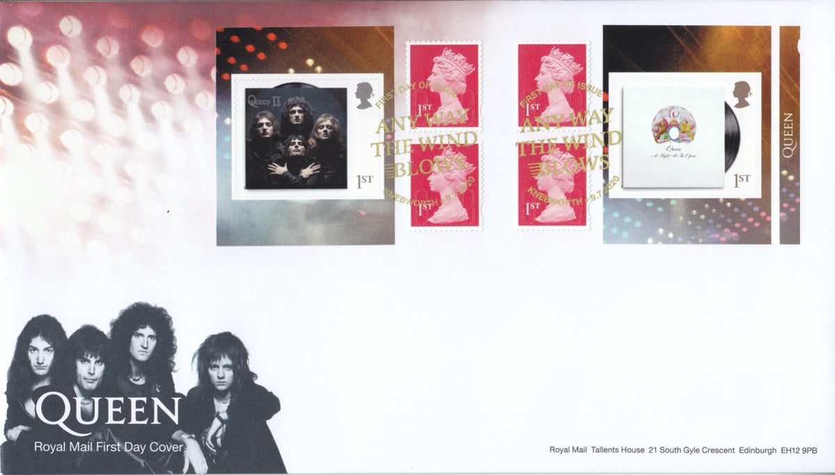 GB 2020  - Queen Retail Booklet FDC - SG-PM74
