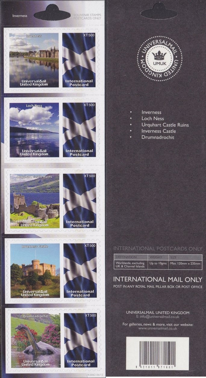 GB Universal Mail Tourist Stamps - buy one or more from the drop down menu!!