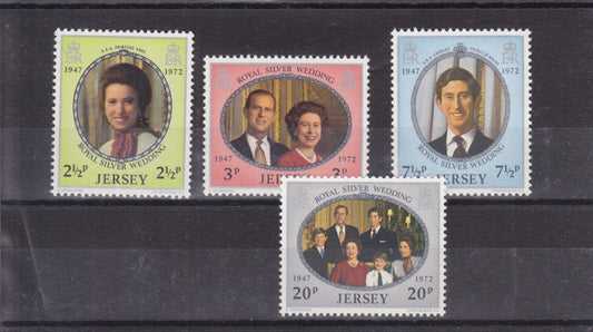 Jersey 1972 - Royal Silver Wedding - MNH Set - SG-81-84