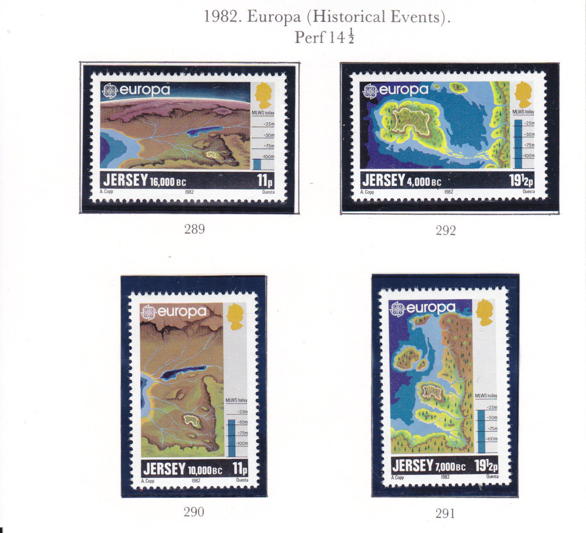 Jersey 1982 - EUROPA  - SG 289-292 - MNH