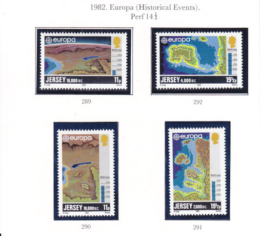Jersey 1982 - EUROPA  - SG 289-292 - MNH