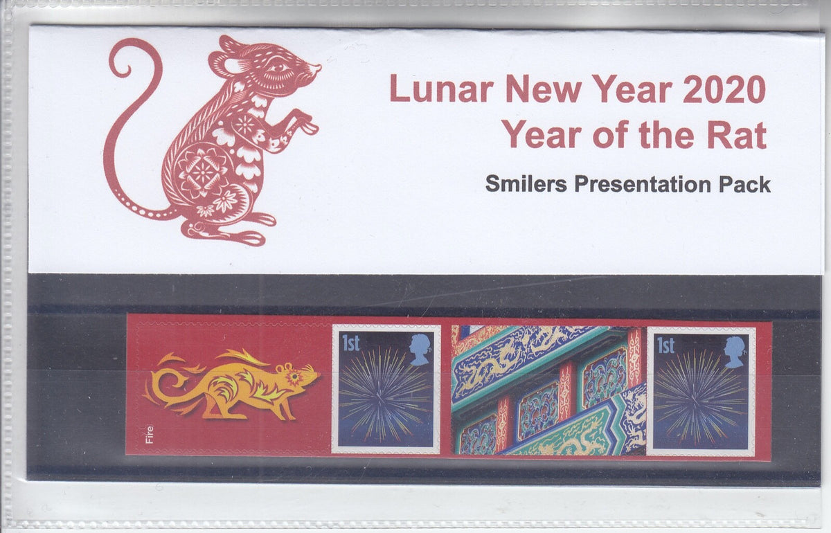 GB 2020 - Private Presentation Pack - Smilers - Year of the Rat - GS-121/LS-119