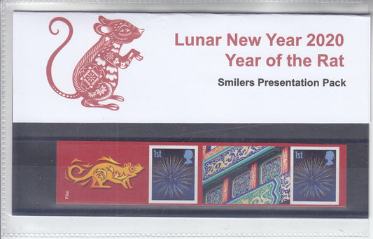GB 2020 - Private Presentation Pack - Smilers - Year of the Rat - GS-121/LS-119