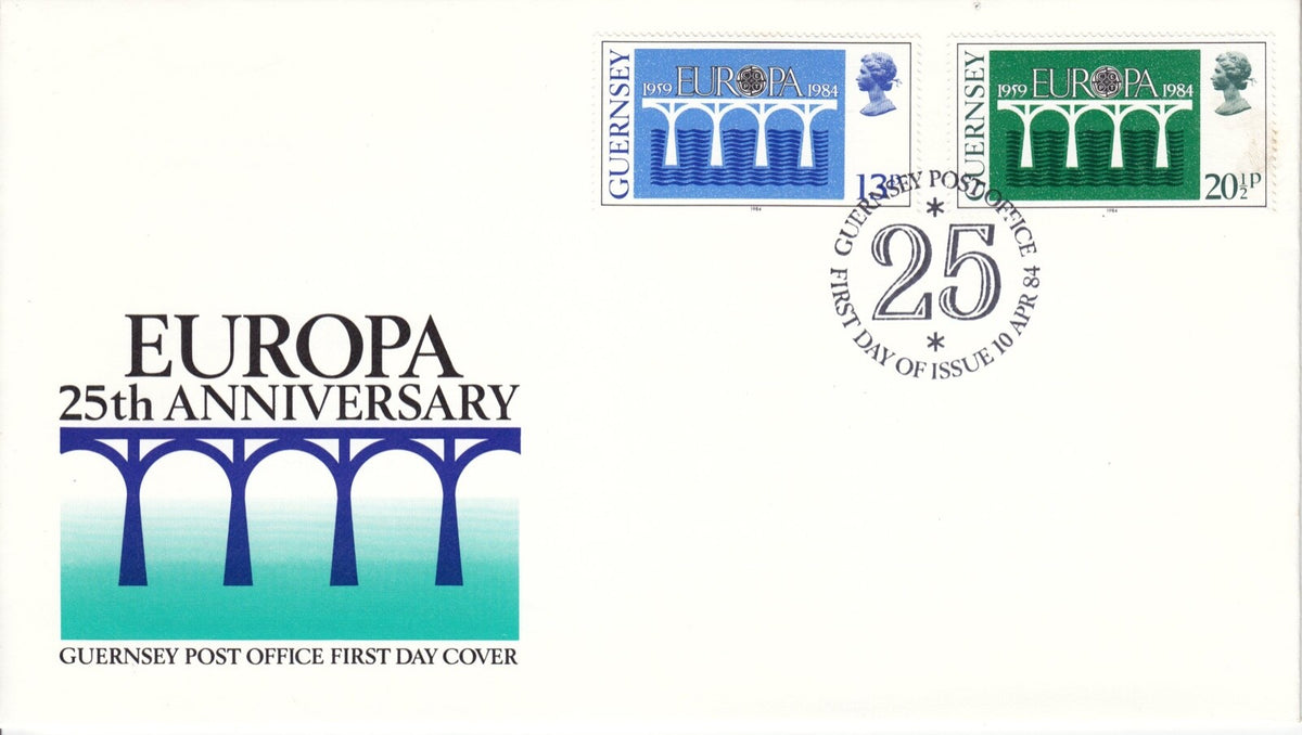 Guernsey 1984 - Europa 25th Anniversary - First Day Cover