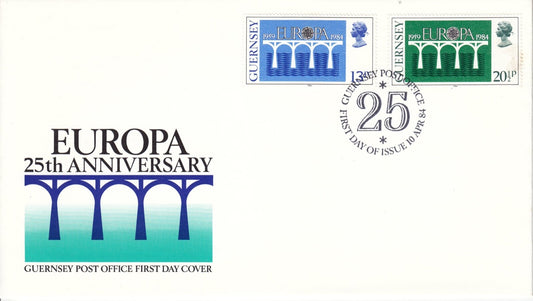 Guernsey 1984 - Europa 25th Anniversary - First Day Cover