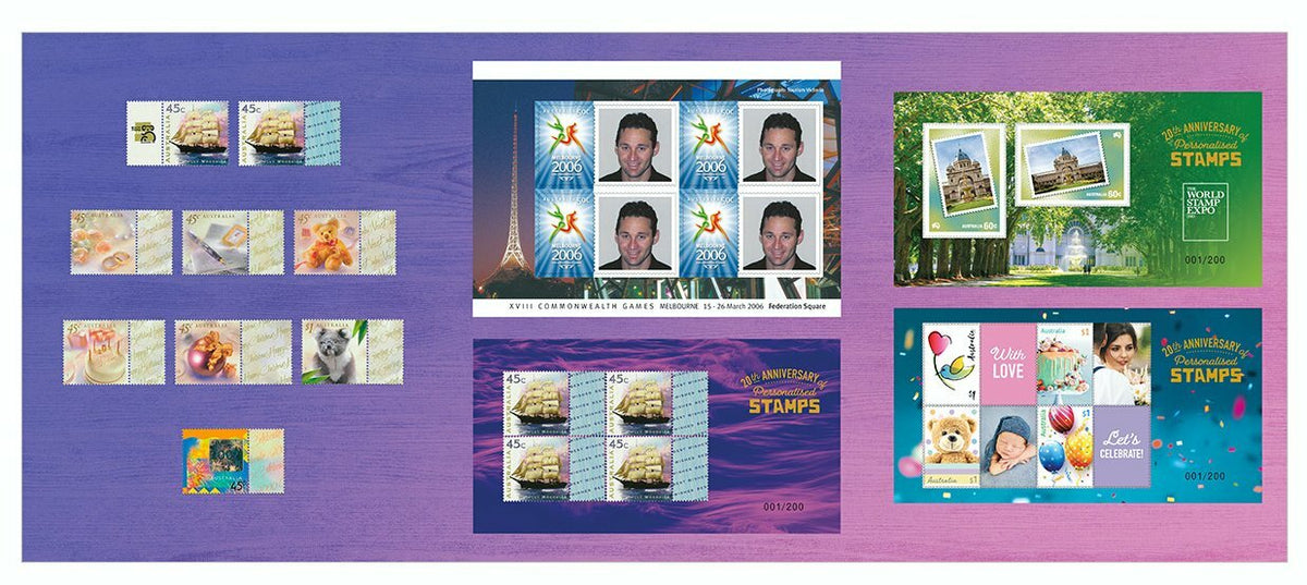 2020 Australia - 20th Anniversary of Personalised Stamps - Souvenir Pack