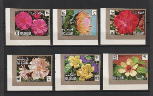 1972  Ras Al Khaima - Flowers - Mi 859B-864B - Imperf. - MNH