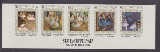 1967 South Arabia - Upper Yafa - Paintings by Edgar Degas - IMPERF MNH