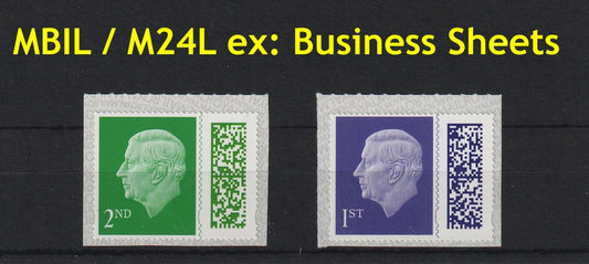 GB 2024 - 2nd / 1st Barcoded KC III Ex Business Sheets  -  MBIL / M24L