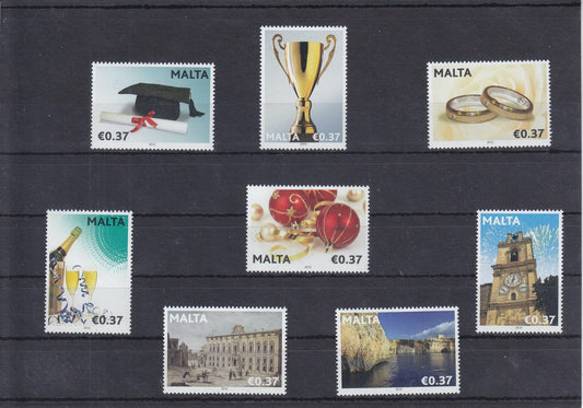 Malta 2012 - Personalised/Greetings Stamp Set - MNH - SG1722-29
