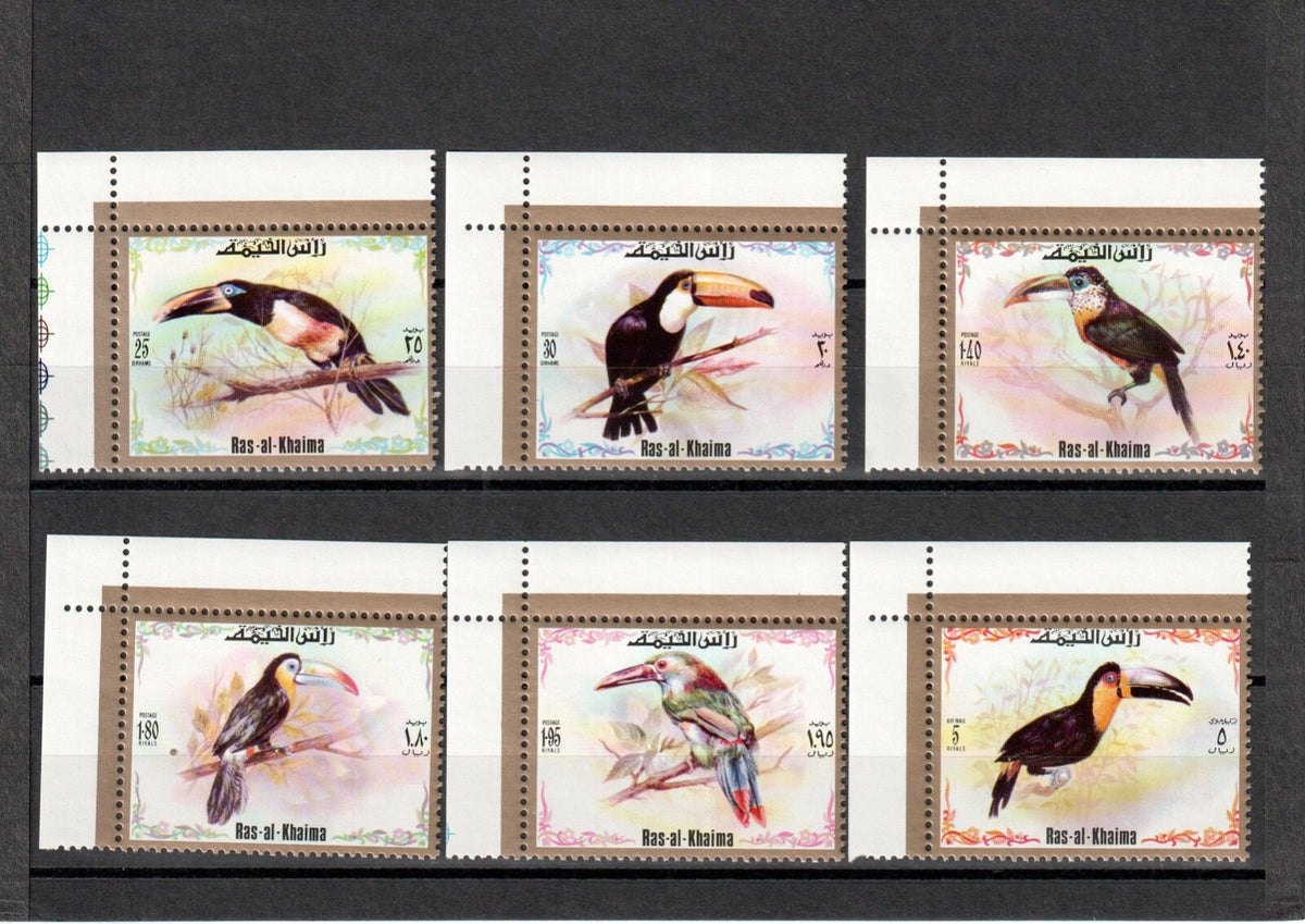 1972  Ras Al Khaima - Toucans - Mi 920-925 - Perf. - MNH