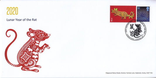 GB 2020 - Smilers - Year of the Rat - Special Postmark Cover # 12