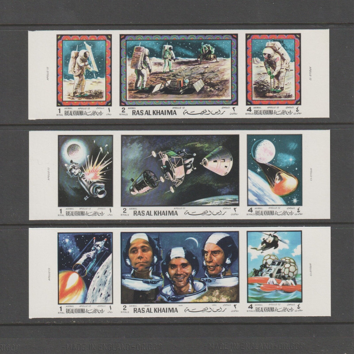 1972  Ras Al Khaima - Space Research - Mi 434B-451B - Imperf. -  MNH (cat €72)
