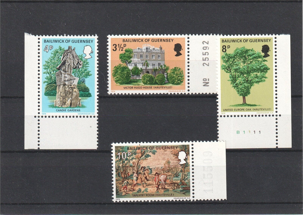 Guernsey 1975 - Victor Hugo's Exile in Guernsey - MNH Set - SG 126-129
