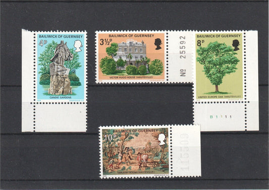 Guernsey 1975 - Victor Hugo's Exile in Guernsey - MNH Set - SG 126-129