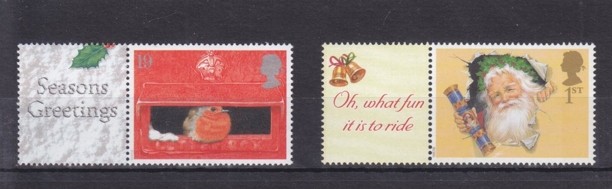 GB - Christmas Smilers with Generic Labels - MNH