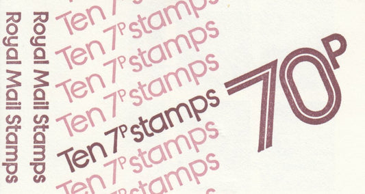 GB 1977 - Ten x 7p- Folded Stamp Booklet - SG-FD1a
