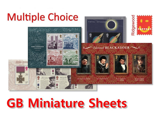 GB Mini Sheets  - Multiple Choice Listing Use Drop Down Box