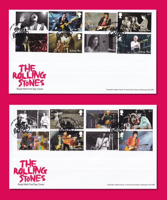 GB 2022 - Rolling Stones - Hyde Park Concerts - Smilers Collector Sheet FDC's