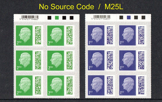 GB 2025 - 2nd / 1st Barcoded KC III Traffic Light Blocks of 6 -  M25L